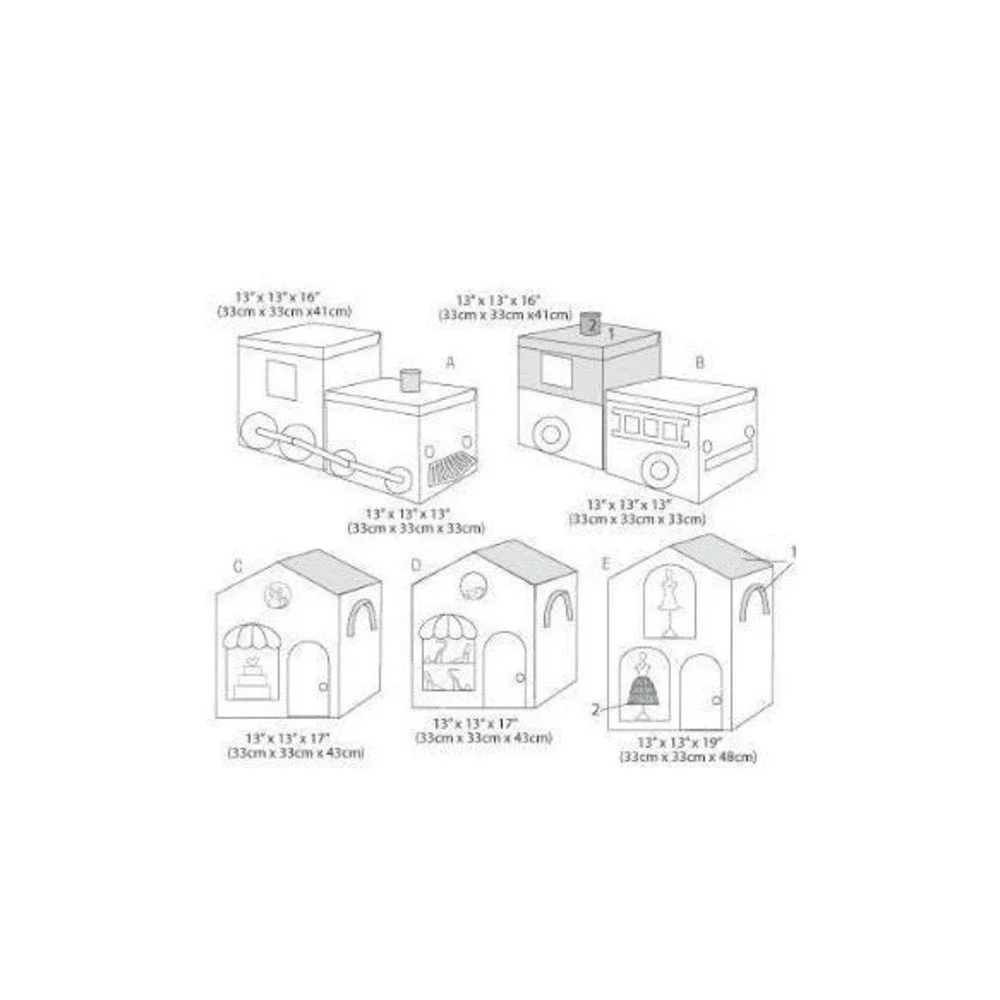 McCalls Sewing Pattern 6806‎ Toy Storage Bins Boxes Child